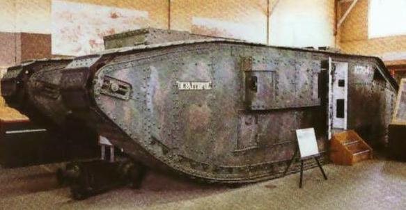 Mk.V型雌性戰車，僅以機槍為武裝。
